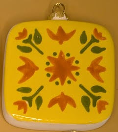 Ceramic Square Ornament
