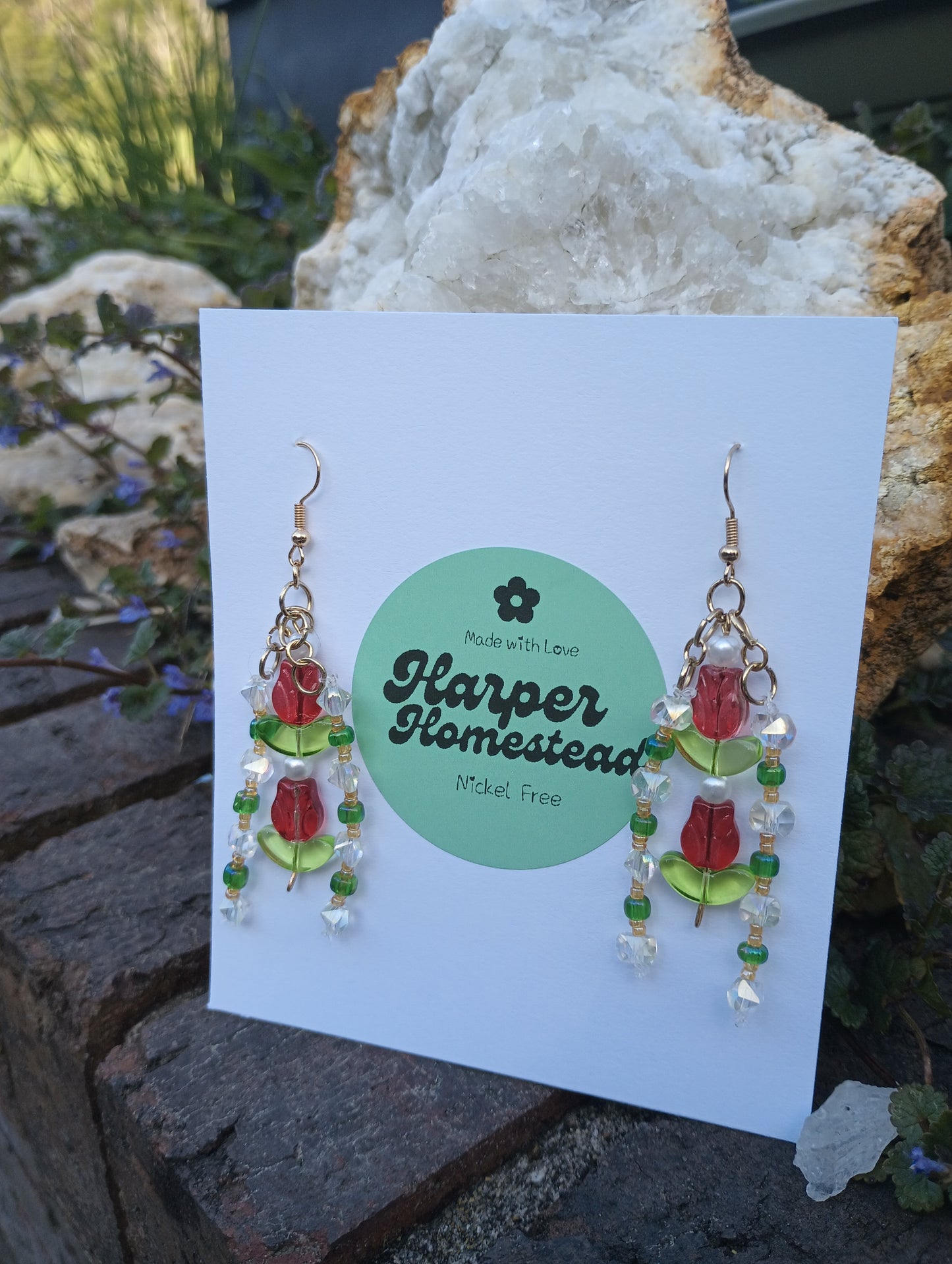 Double Tulip Dangles