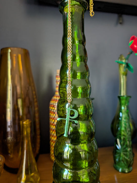 Staurogram Pendant - Evergreen