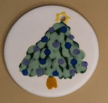 Ceramic Ornament - Blue Tree