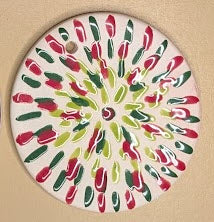 Ceramic Ornament - Festive Burst