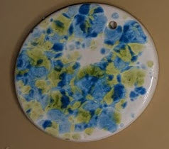 Ceramic Ornament - Blue and Green