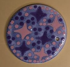 Ceramic Ornament - Purple Sparkles