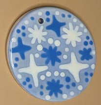 Ceramic Ornament - Blue Sparkle
