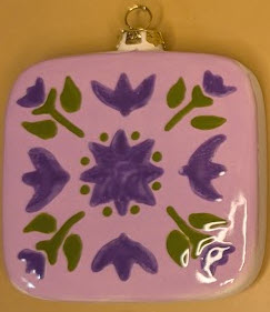 Ceramic Square Ornament