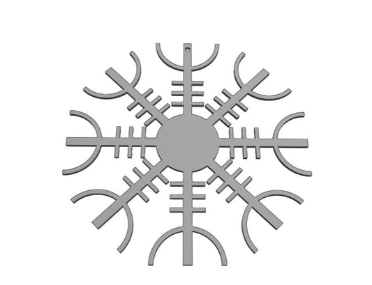 Aegishjalmer Round Snowlake Ornament