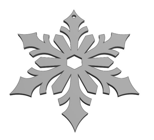 Art Deco Snowflake Ornament