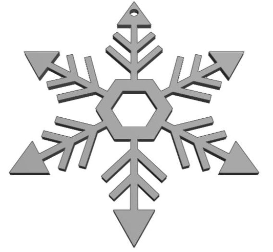 Pointed Dainty Snowflake Ornament
