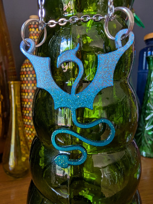 Blizzard Dragon Pendant