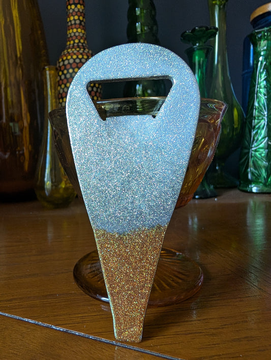 Hot Air Balloon Bottle Opener (Gold Snow)