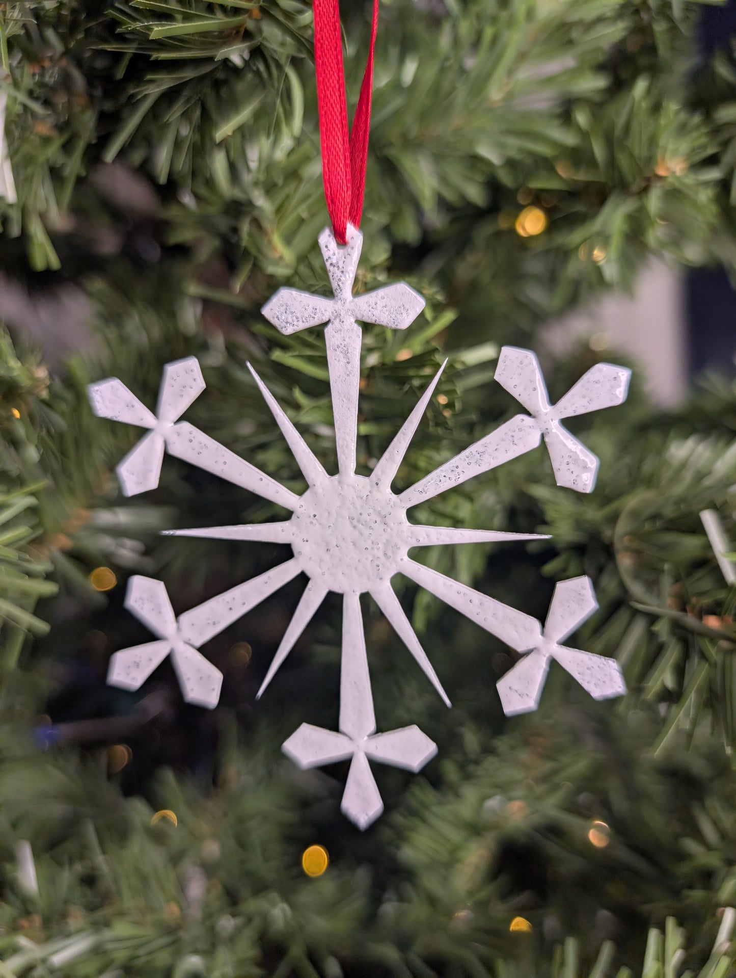 MCM Snow Plate Ornament