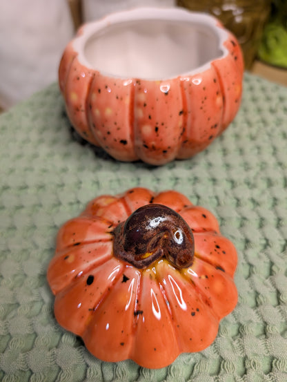 Ceramic Pumpkin Box