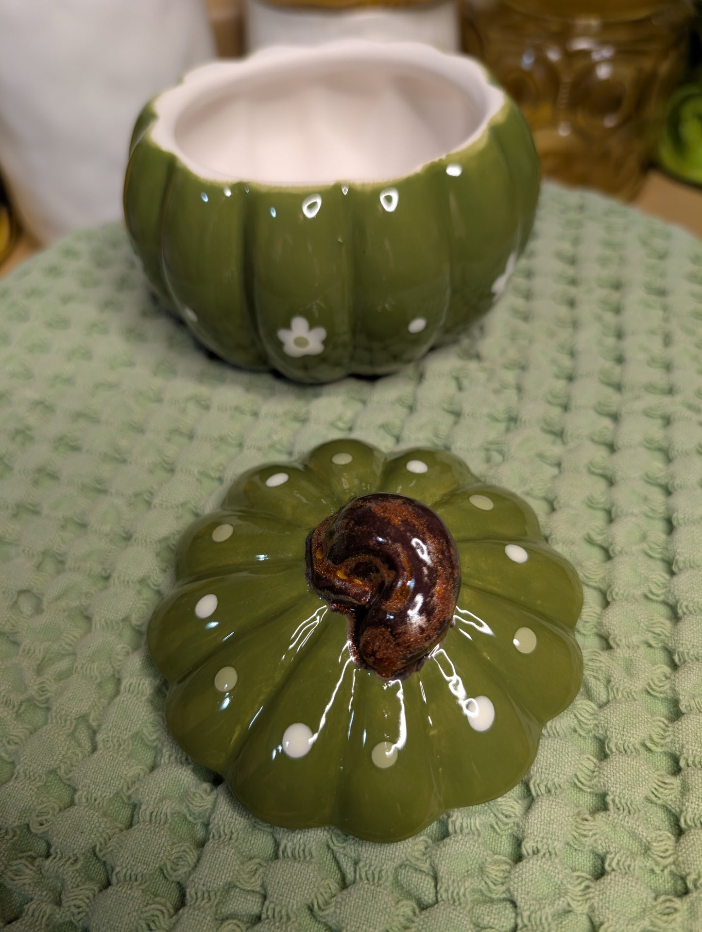 Ceramic Pumpkin Box