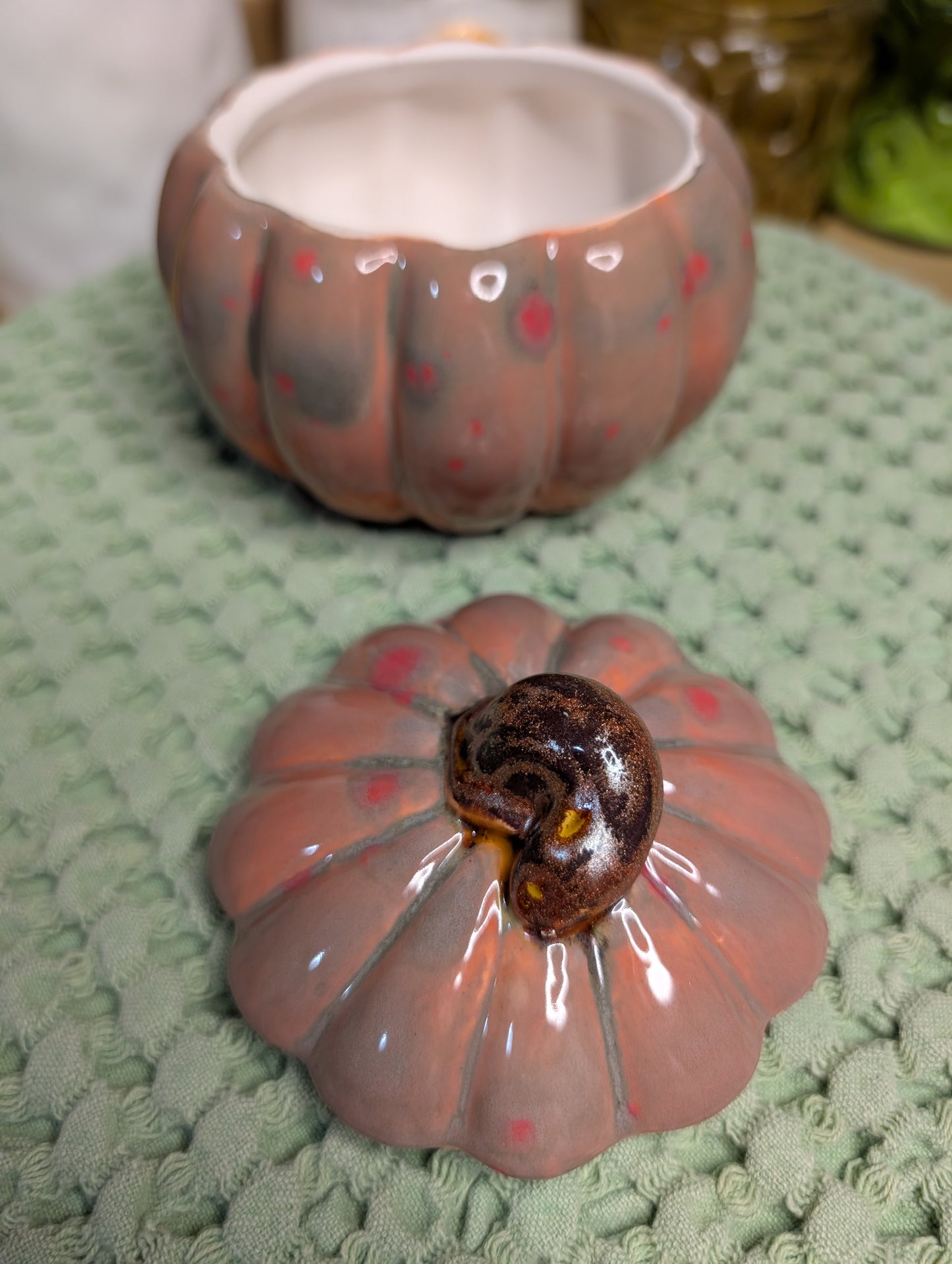 Ceramic Pumpkin Box