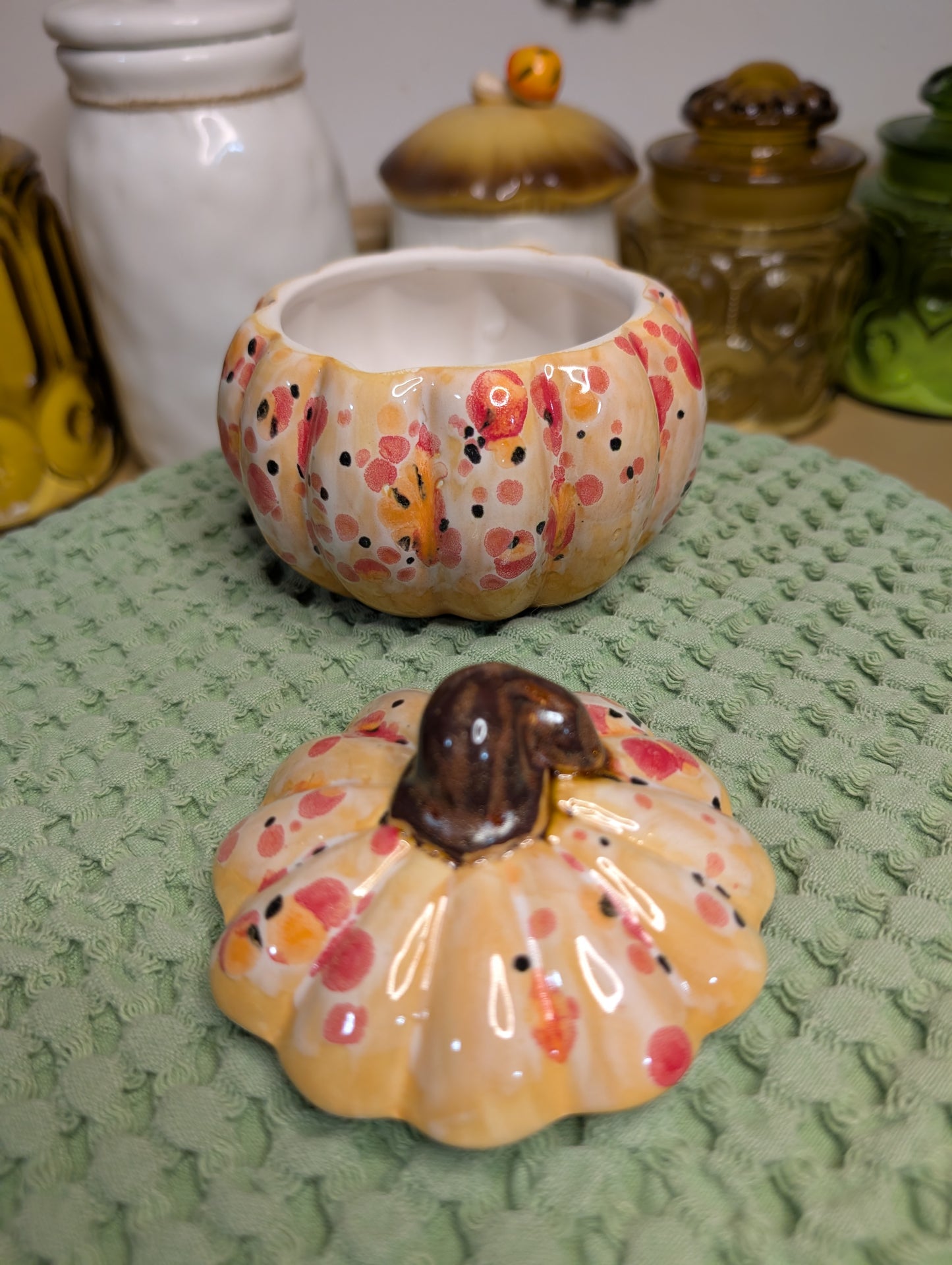 Ceramic Pumpkin Box