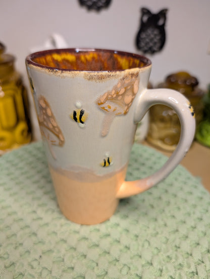 Latte Cup - Mushrooms + Bees