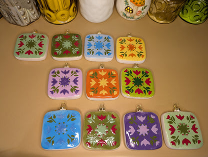 Ceramic Square Ornament
